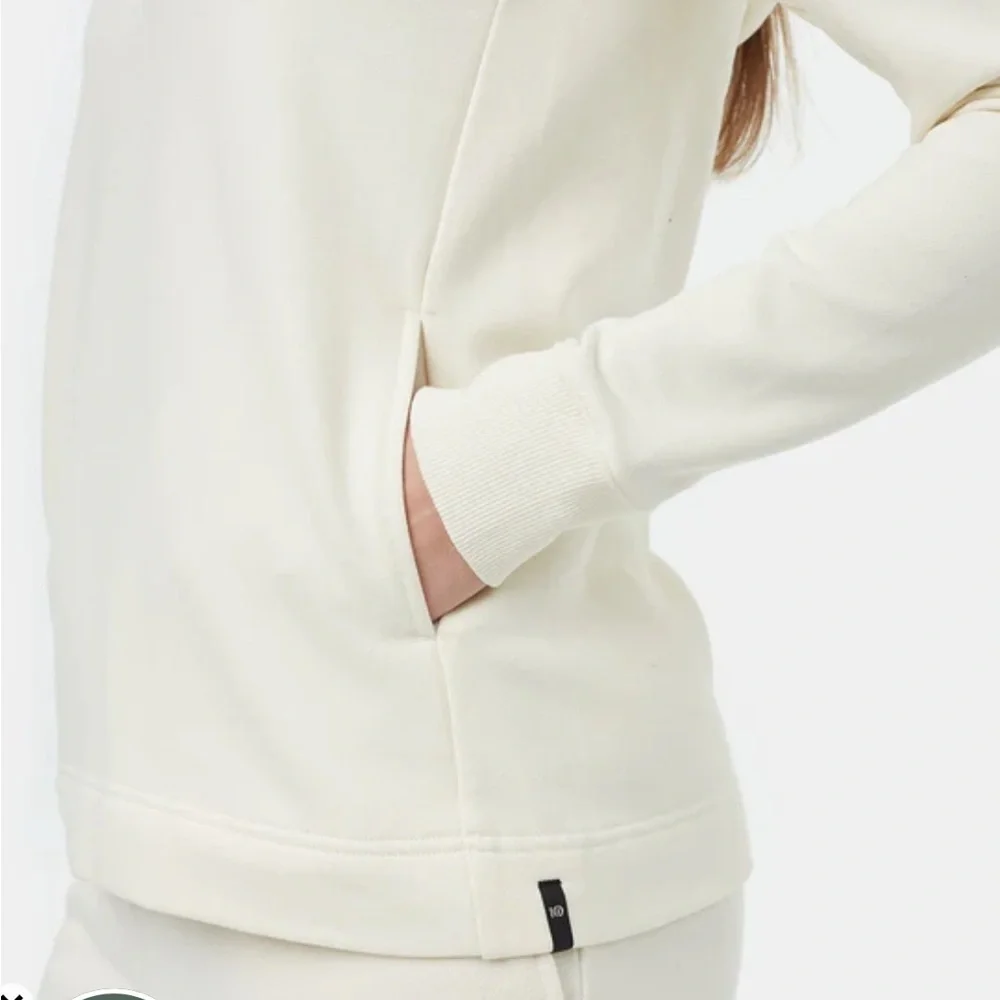 TENTREE SeaFleece Placket Hoodie Size Medium - Picture 3 of 16
